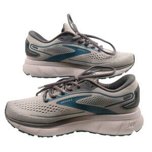 Brooks Trace 2 Womens 7.5B Road Running Shoe Gray Blue Athletic Lace Up Sneaker